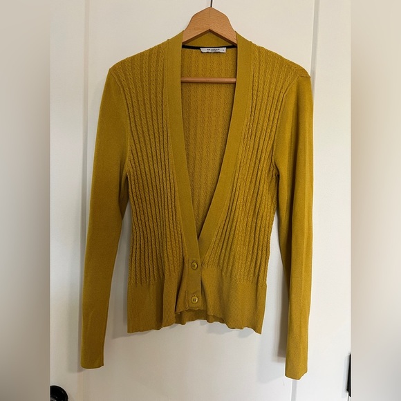 M.M. LaFleur Goldenrod Lange Cardigan - Picture 1 of 7